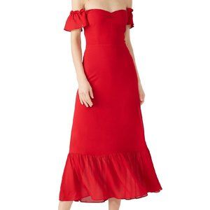 Cherry Red Butterfly dress by REFORMATION